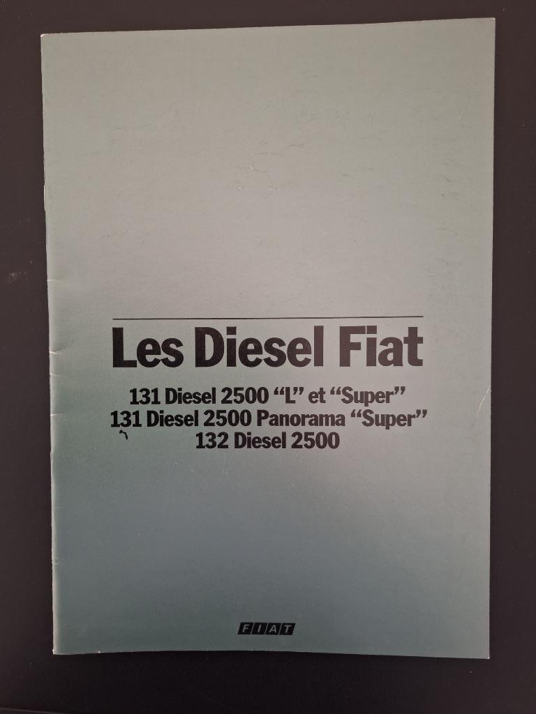 FIAT 131 132 DIESEL 1980 BROCHURE 20 PAGINA'S TEKST Frans 13, Ophalen of Verzenden, Gelezen, Overige merken