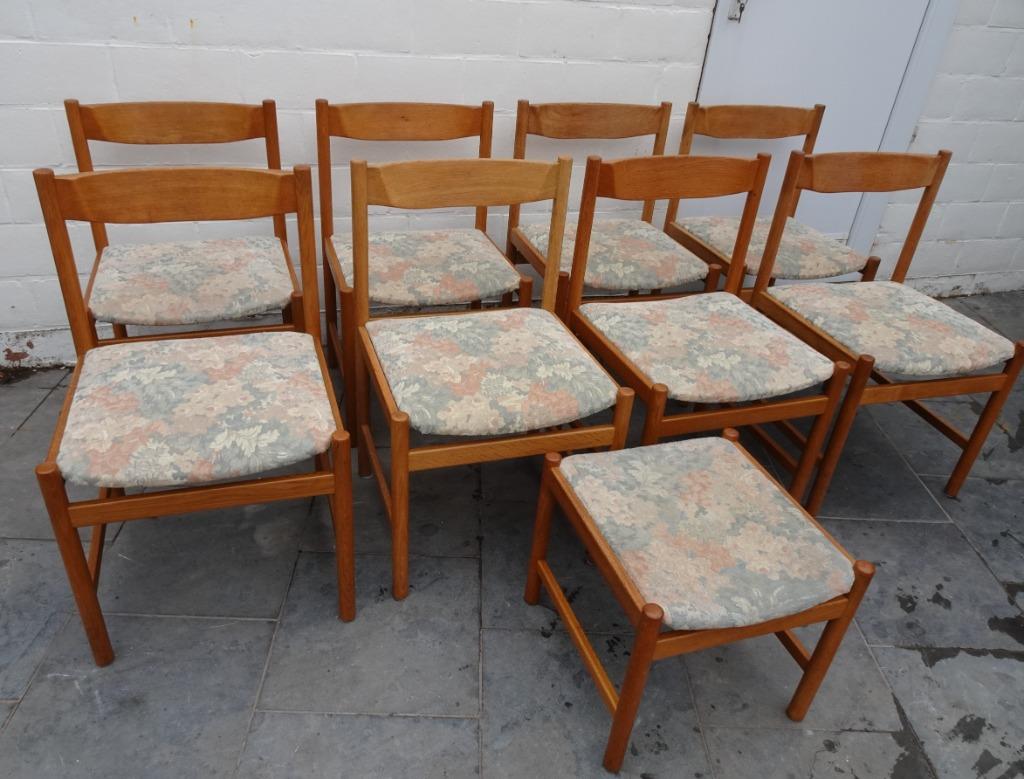 VINTAGE EIKENHOUTEN DESIGN STOELEN VANDA WATERVLIET, Ophalen, Gebruikt, Vintage retro, Vijf, Zes of meer stoelen