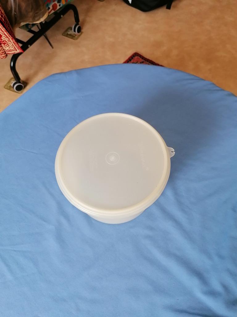 Boîte de conservation "Tupperware", Enlèvement ou Envoi, Utilisé, Blanc, Boîte