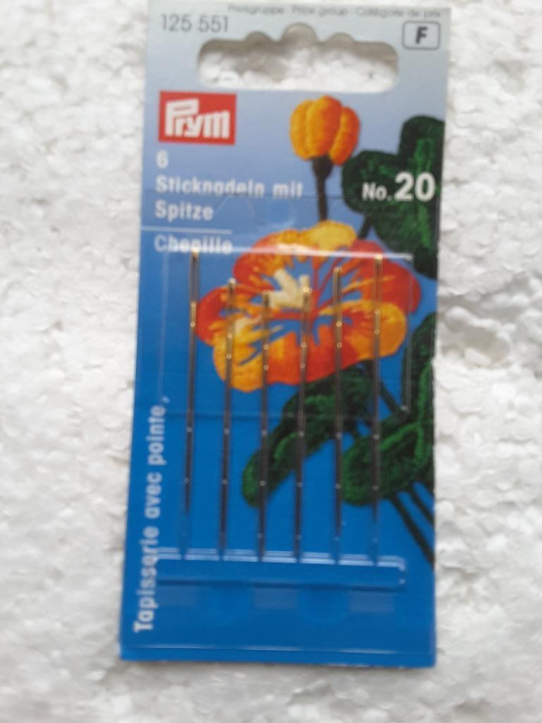 tapijtnaald met 40 mm punten n°20 Prym 125551, Hobby en Vrije tijd, Naaien en Fournituren, Ophalen of Verzenden, Nieuw