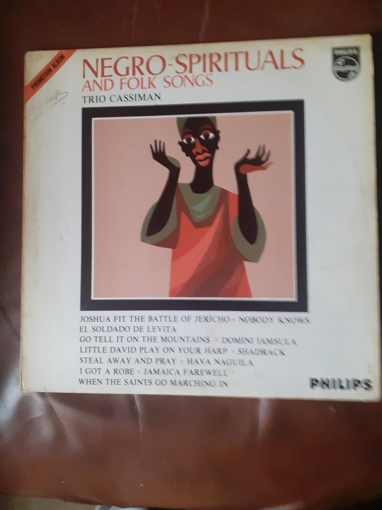 LP Trio Cassiman : Negro-spirituals (Belpop), Ophalen of Verzenden