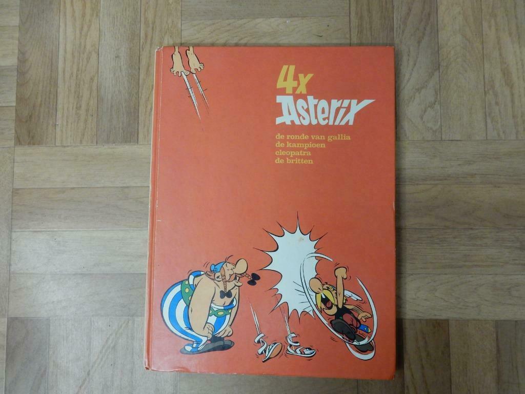 jw0751: strips 4X Asterix ,   speciale uitgave : boek met ha, Boeken, Stripverhalen, Zo goed als nieuw, Eén stripboek, Ophalen of Verzenden