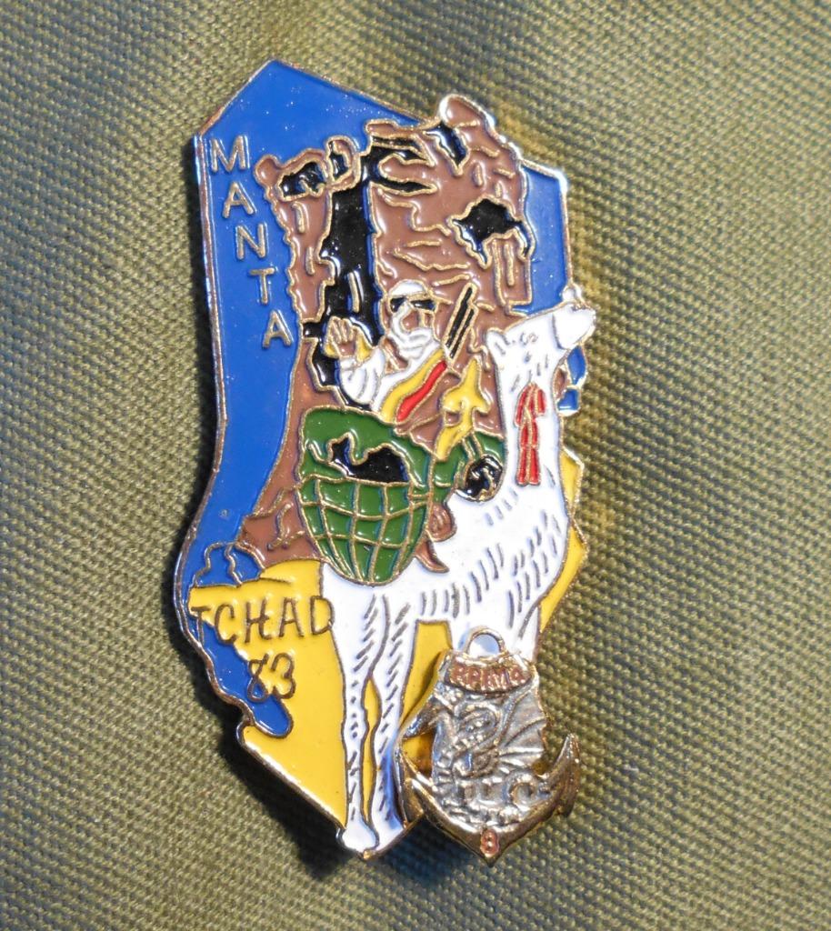 FRANCE / PARA / 8em RPIMA / OPERATION MANTA., Verzenden, Marine, Embleem of Badge