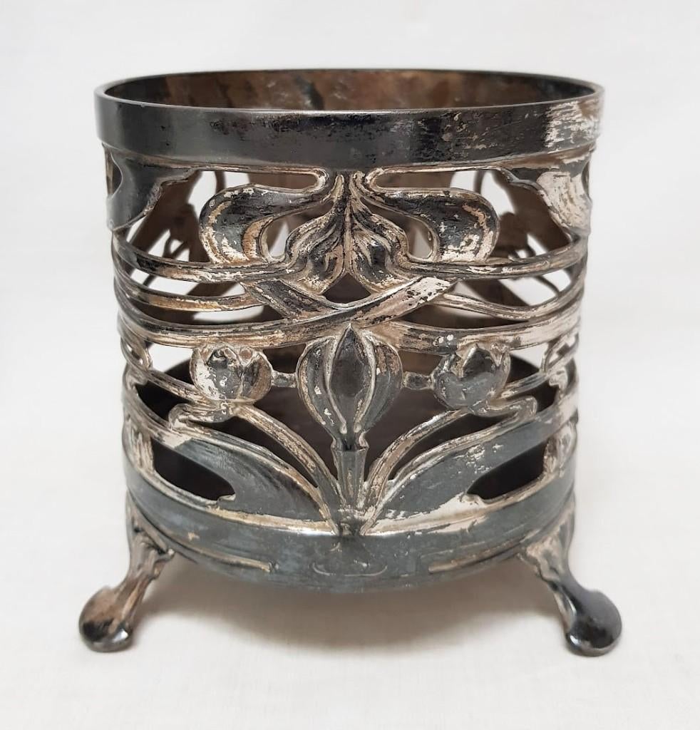 Flessenhouder Art Nouveau., Antiek en Kunst, Ophalen of Verzenden