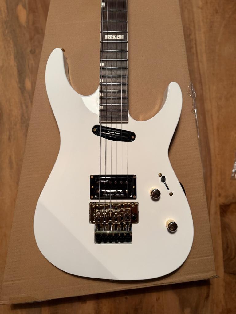 LTD Mirage Deluxe 1987 Snow White, Enlèvement, Comme neuf, Solid body, Autres marques