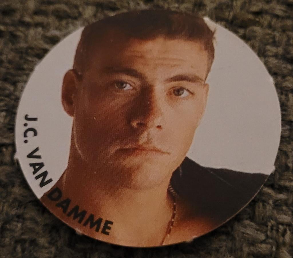 Jean-Claude Van Damme - verzamelplaatje, Verzamelen, Ophalen of Verzenden, Zo goed als nieuw, Overige typen