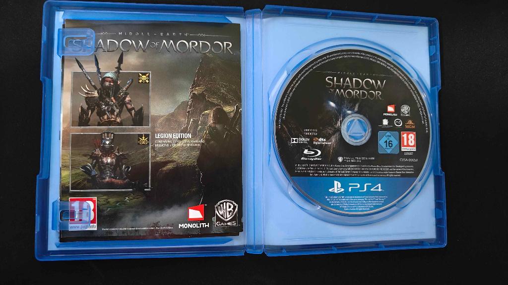 Middle-Earth: Shadow of Mordor - PS4 Games, Avontuur en Actie, Gebruikt, Vanaf 18 jaar, 1 speler