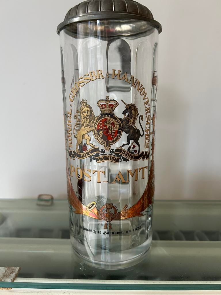 Bierglas Köningl grossbr hannoversches Post-Amt 0,5L, Verzamelen, Biermerken, Ophalen, Zo goed als nieuw