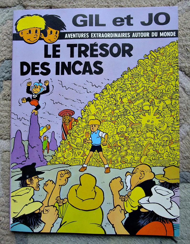 Jommeke Frans: Gil et Jo 19: Le trésor des Incas, comme neuf, Livres, Une BD, Enlèvement ou Envoi, Comme neuf, Jef Nys