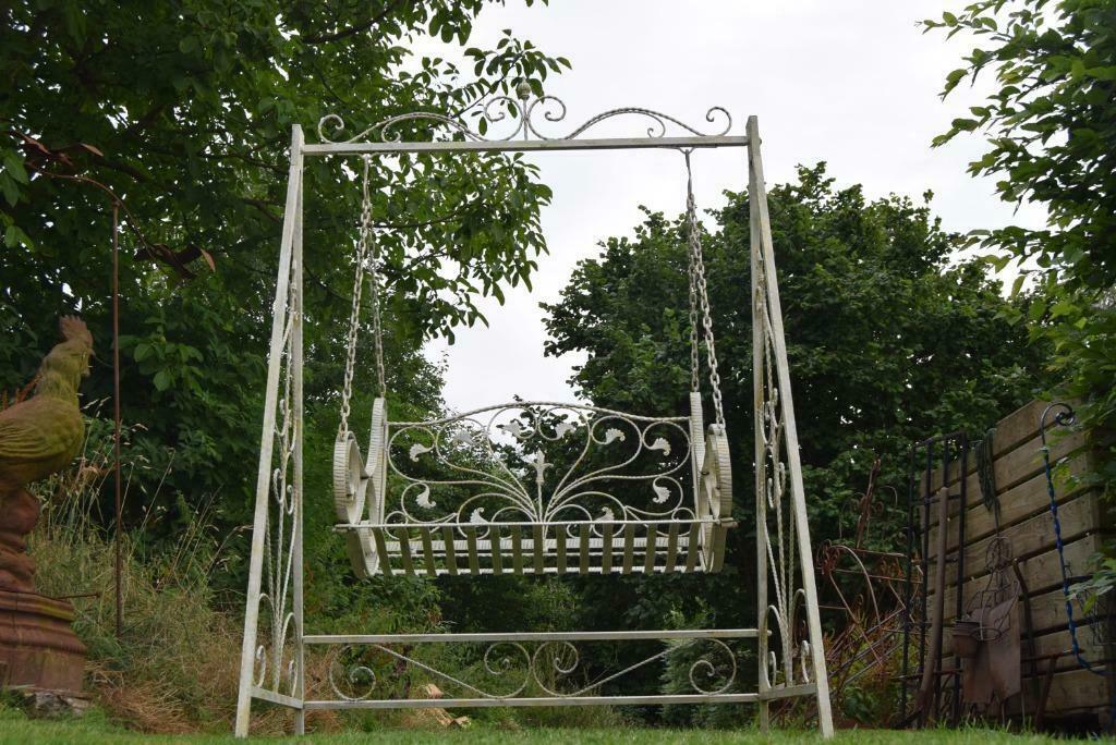 Banc de jardin en fer forgé (balancelle,3 coloris), Jardin & Terrasse, Ensembles de jardin, Enlèvement ou Envoi, Neuf, Autres matériaux