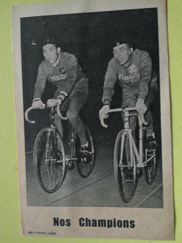 wielerkaart 1967 eddy merckx - patrick sercu, Verzenden, Gebruikt