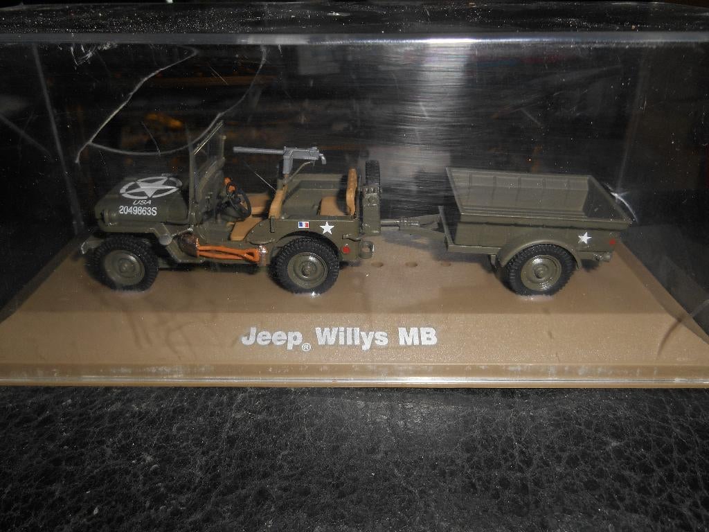 Jeep Willis MB 1/43 ( Atlas), Hobby & Loisirs créatifs, Enlèvement ou Envoi