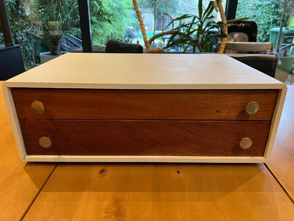 Vintage bestekkoffer uit 1967 in uitstekende staat, Antiek en Kunst, Ophalen of Verzenden