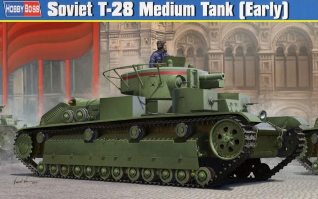 HOBBY BOSS 83851 soviet T-28 medium tank (early) éch. 1/35, Neuf, Autres marques, Tank, Enlèvement ou Envoi