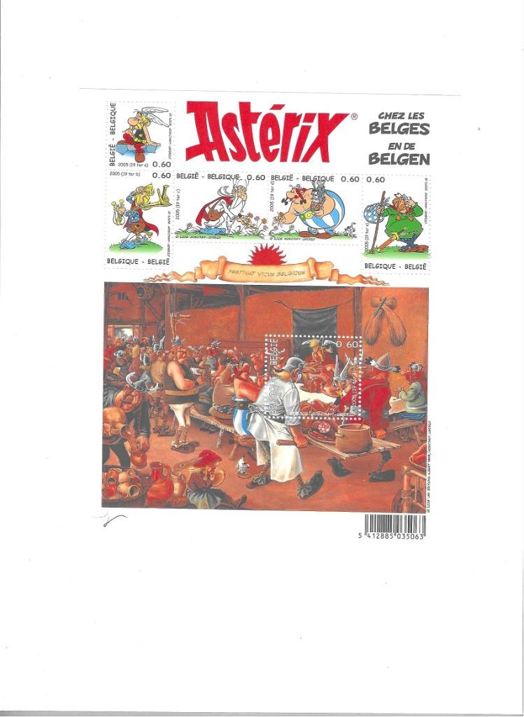 België Blok 123 Asterix en de Belgen **, Frankeerzegel, Ophalen of Verzenden, Zonder stempel, Postfris