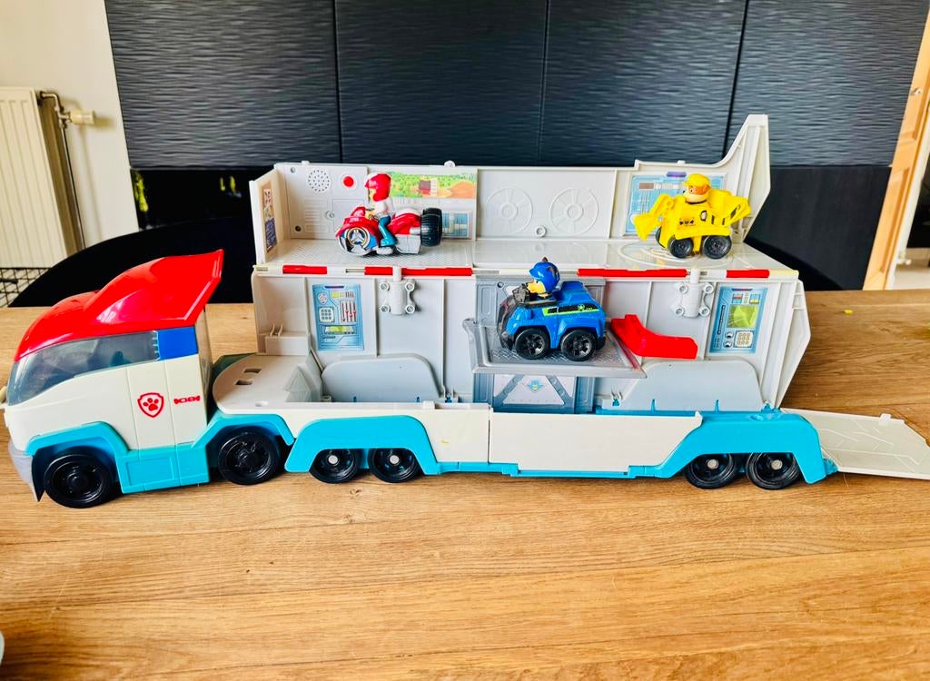 Paw patrol truck + 3 figuren, Ophalen of Verzenden, Gebruikt
