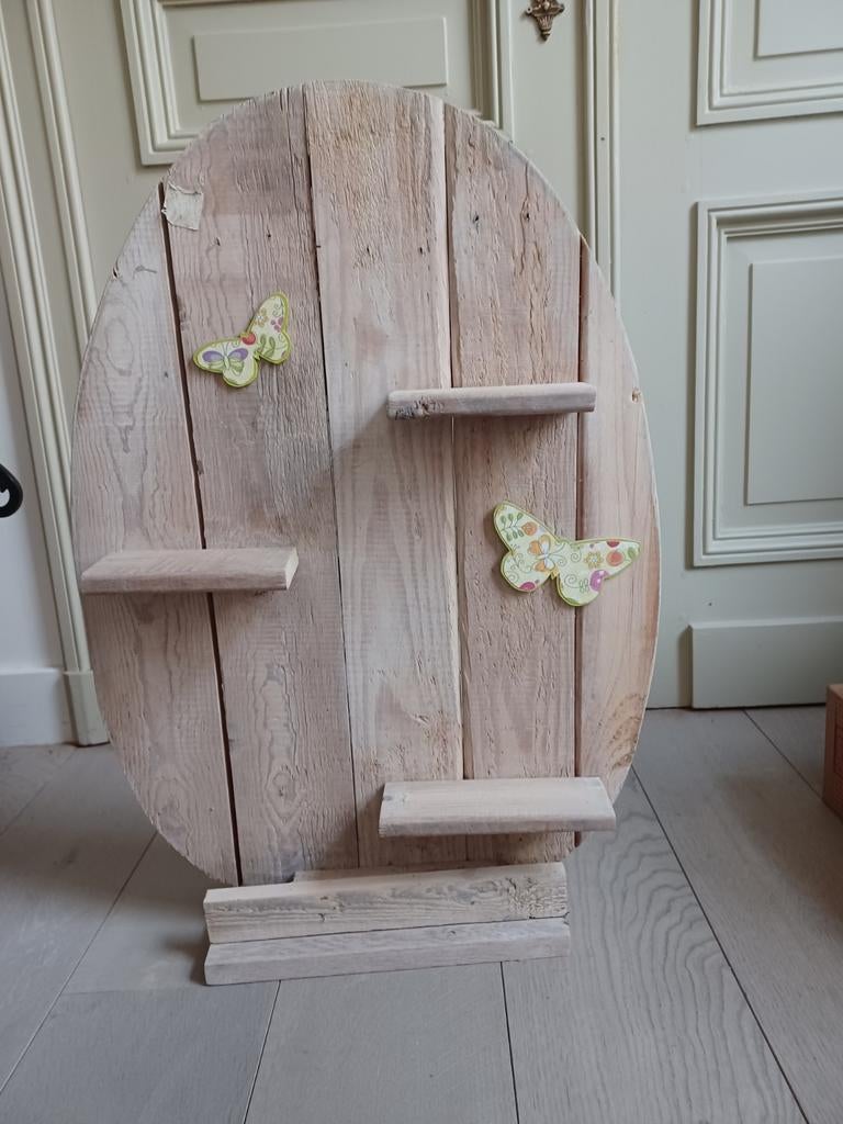 XL paasei in sloophout, Huis en Inrichting, Woonaccessoires | Kamerschermen, Ophalen