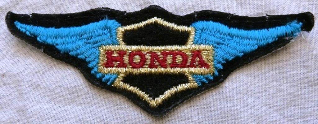 Patch Sew On, Vintage, Honda Motorcycle, Afm 10x3,5cm, 1980s, Ophalen of Verzenden, Gebruikt, Gebruiksvoorwerp