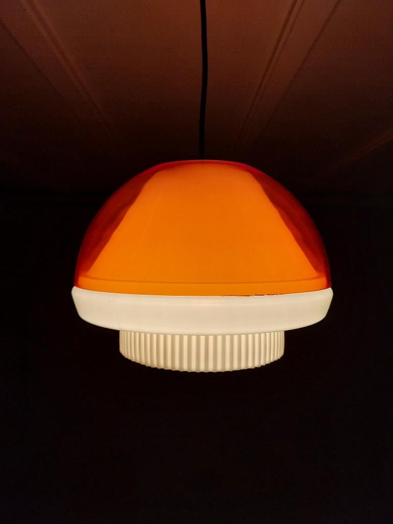 Vintage Hanglamp, Philips Jaren 70, Huis en Inrichting, Lampen | Hanglampen, Gebruikt, Minder dan 50 cm, Kunststof, Ophalen of Verzenden