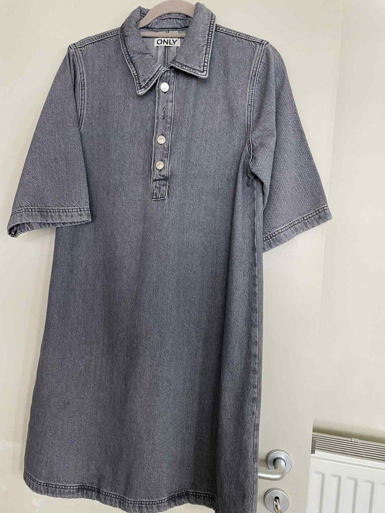 JURK JEANS GRIJS_ONLY-Maat M_NIEUWSTAAT*, Verzenden, Nieuw
