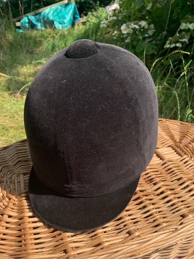 Casque équitation Adulte et Enfant - velours noir, Ophalen of Verzenden, Gebruikt, Kinderen, Cap