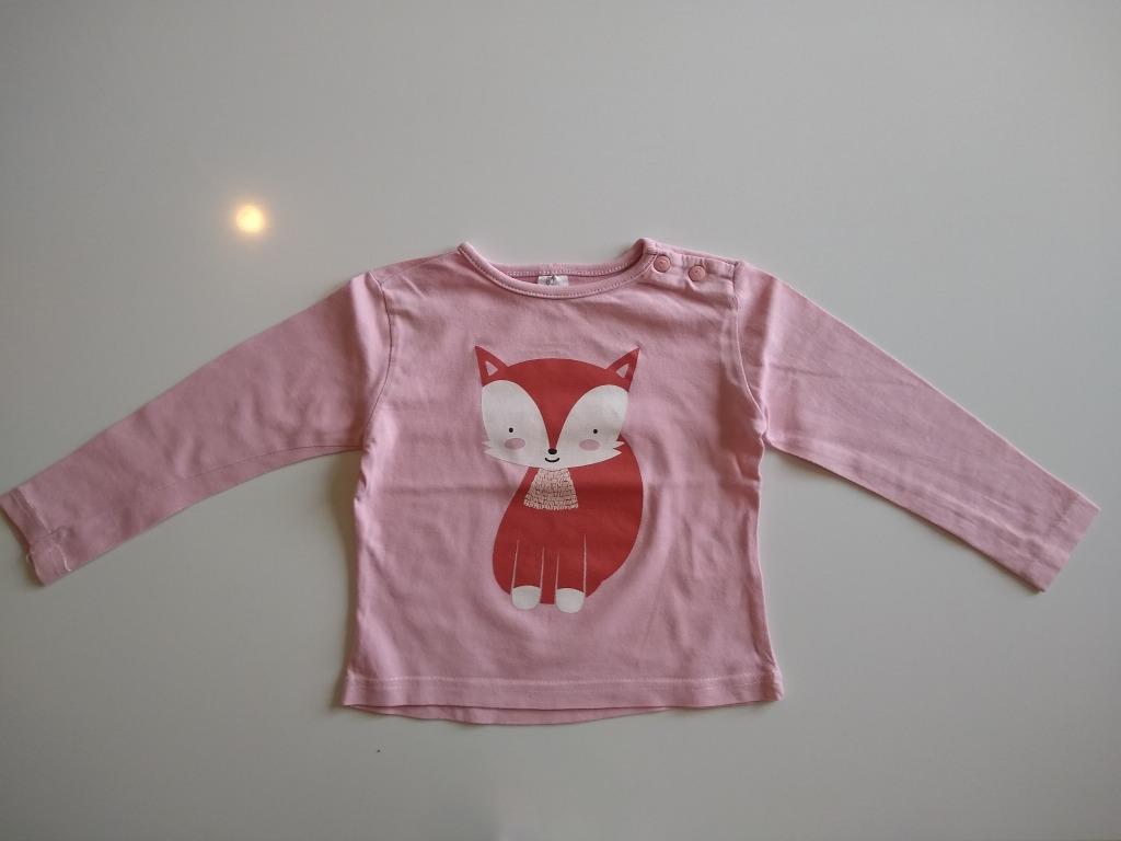 T-shirt longsleeve maat 74 'Vosje', Kinderen en Baby's, Zeeman, Gebruikt, Meisje, Ophalen of Verzenden
