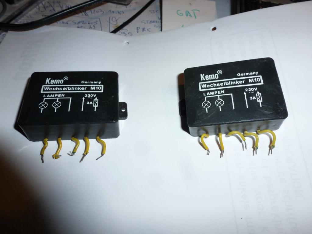 Kemo kit M10  wechselblinker 230 V 3A, Ophalen of Verzenden, Gebruikt