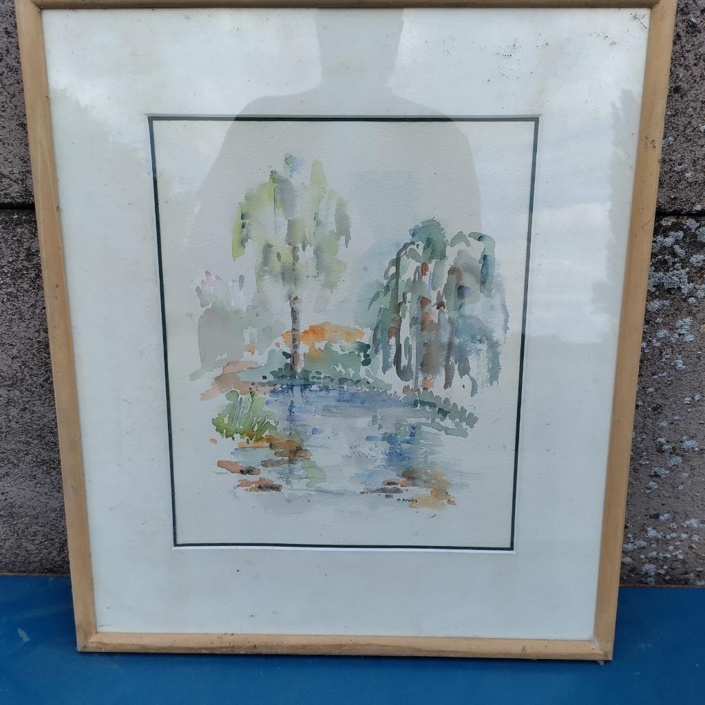 aquarel, Antiek en Kunst, Kunst | Litho's en Zeefdrukken, Ophalen