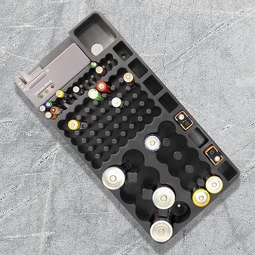 Opbergdoos voor batterijen, capaciteit 98 batterijen, Ophalen of Verzenden, Zo goed als nieuw