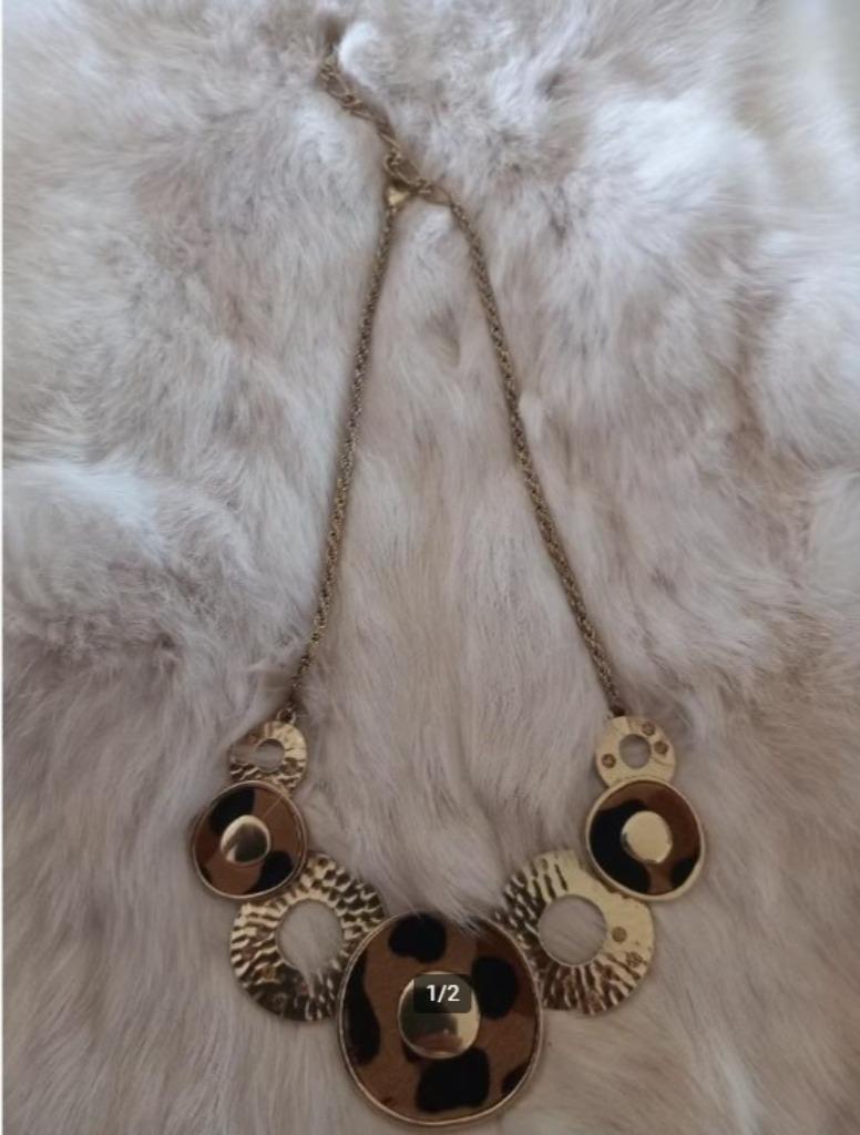 Halsketting Juweel Bijoux Halssnoer Sieraad ketting, Ophalen of Verzenden, Zo goed als nieuw, Goud