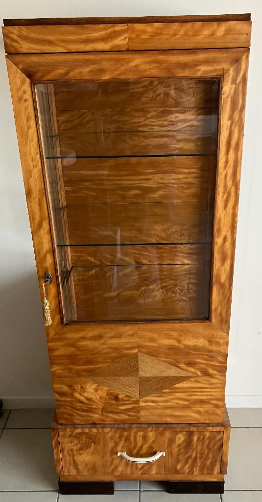 Art deco vitrinekast, Antiek en Kunst, Antiek | Meubels | Kasten, Ophalen