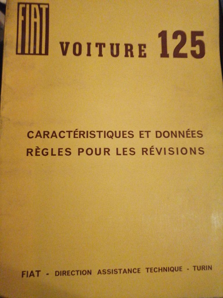 Fiat 125 werkplaatsboek, Ophalen of Verzenden