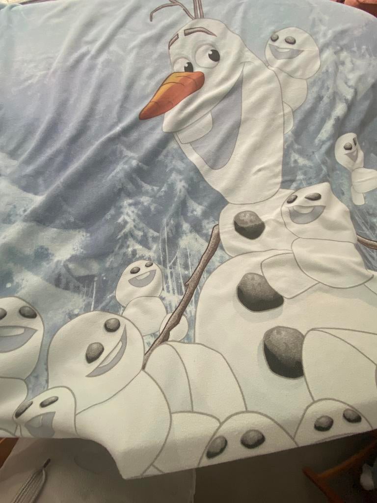 Eenpersoons dekbedovertrek Frozen Olaf, Ophalen, Zo goed als nieuw, Dekbedovertrek