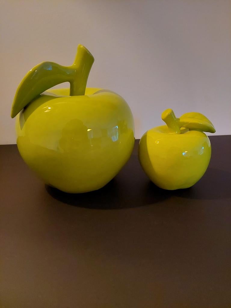 Decoratieve stenen appelen groen, Ophalen of Verzenden