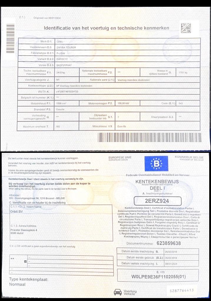 Opel Zafira 7plaats, Auto's, Voorwielaandrijving, Overige kleuren, 7 zetels, 5 deurs