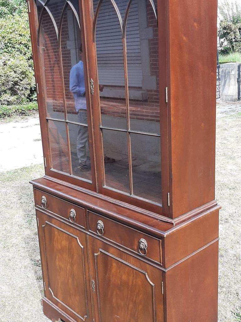Meuble vitrine style anglais bateau en acajou, Maison & Meubles, Anglais bateau, Avec tiroir(s), 25 à 50 cm, Utilisé