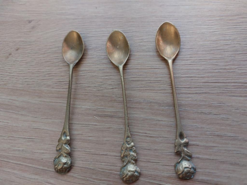 Lot 3 petites cuillières en étain, Antiek en Kunst, Antiek | Tin, Ophalen