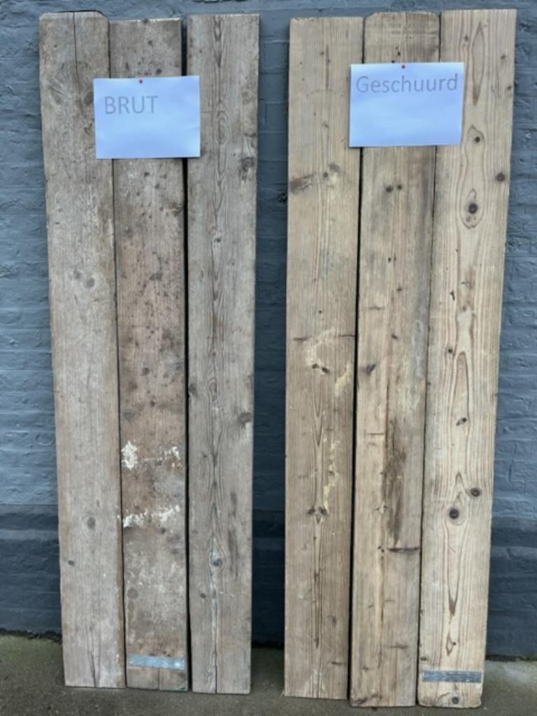 Gebruikte steigerplanken | Steigerhout | recup hout, Bricolage & Construction, Bois & Planches, Enlèvement, Bois d'échafaudage