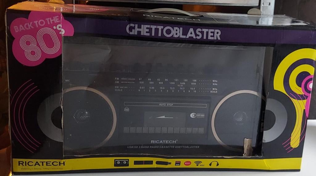 Ricatech PR1980  Ghettoblaster, Enlèvement ou Envoi, Neuf, Radio, Avec lecteur de CD