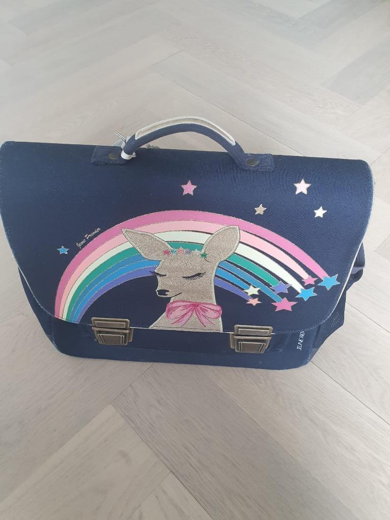 Boekentas Jeune Premier, Ophalen, 30 tot 40 cm, Blauw, Aktetas of Boekentas