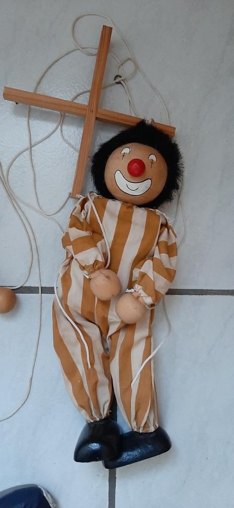 Houten Marionetten touwtjespoppen, Ophalen of Verzenden, Zo goed als nieuw