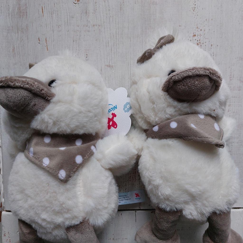 2 knuffels kuiken/ eend Nicotoy, Enlèvement, Canard