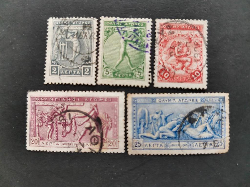 Grèce 1906 - sport - 10 ans des nouveaux Jeux Olympiques, Enlèvement ou Envoi, Grèce, Affranchi