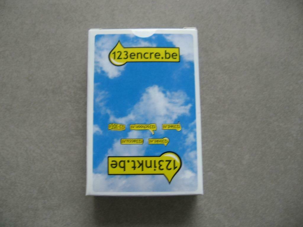 1 set speelkaarten 123 INKT.BE nieuw, Verzamelen, Speelkaarten, Jokers en Kwartetten, Ophalen of Verzenden, Nieuw, Speelkaart(en)