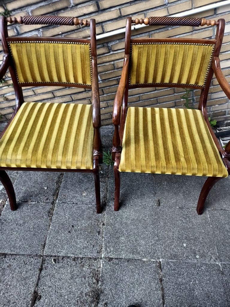 2 retro vintage stoelen, Ophalen
