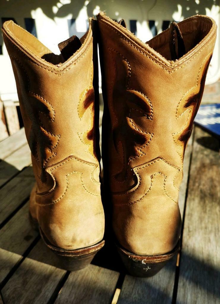 Bottes mi-hautes western taille 40 Mazcalero bon état, Enlèvement ou Envoi, Boots et Botinnes, Porté, Mazcalero