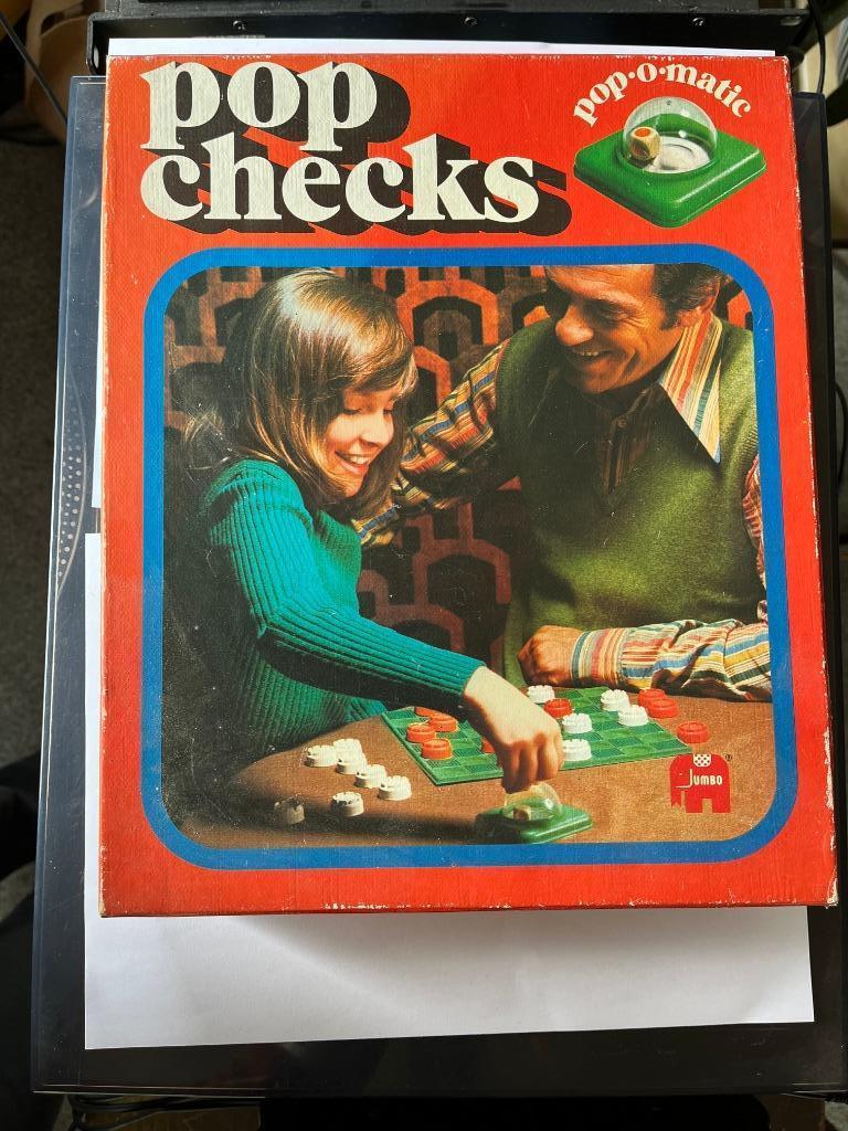 Jeu de société Pop Checks checkers game, 1 ou 2 joueurs, Enlèvement, Comme neuf