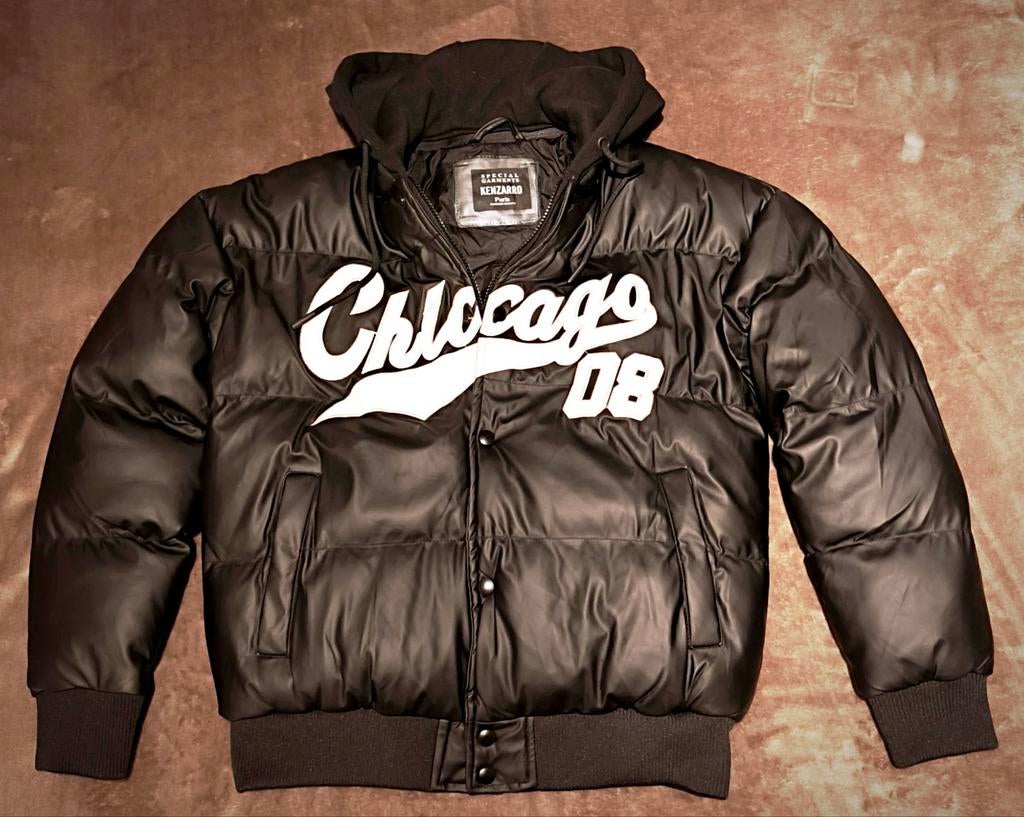 Bomberjack : Kenzarro „Chicago” - Medium, Maat 48/50 (M), Zwart, Nieuw, Ophalen of Verzenden