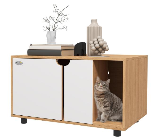 Meuble à litière / maison pour chat, Ophalen, Zo goed als nieuw