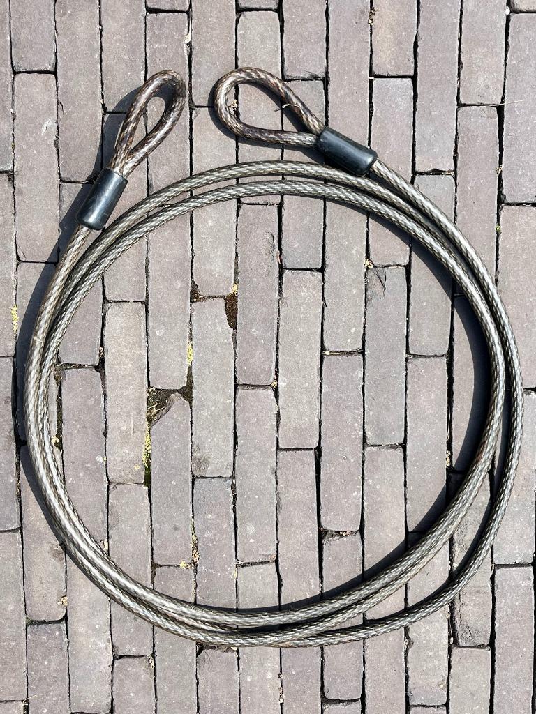 Kabelslot 5m 12mm boot, fiets of motor, Enlèvement, Neuf, Câble antivol